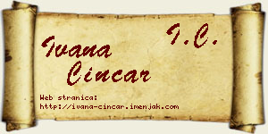 Ivana Cincar vizit kartica